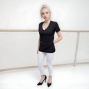 Women Ultra Soft Relaxed Fit Organic Bamboo V-Neck T-Shirt Top from Sanctum Fashion