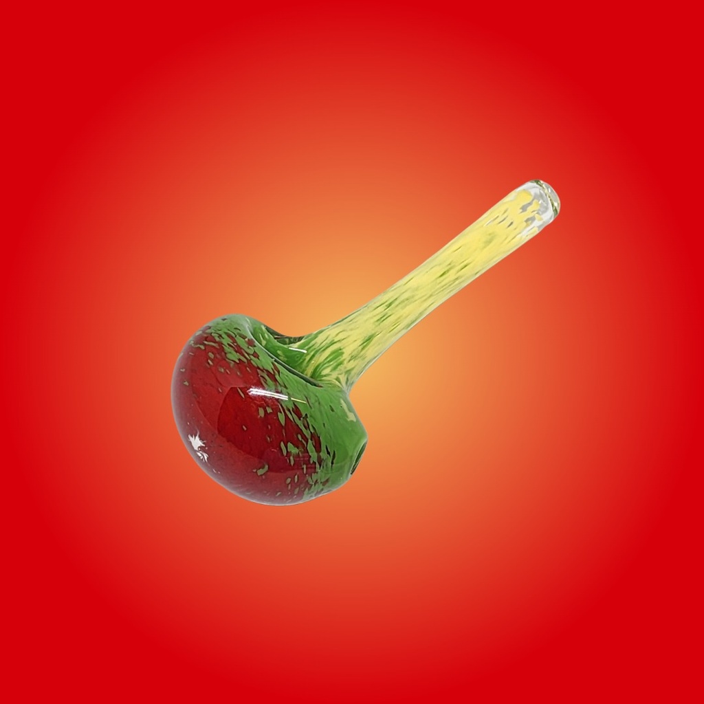 Full Color Frit Glass Handpipe by Glass with Jeremy