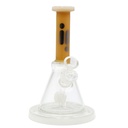 10 Inch Infyniti Mini Beaker Style Glass Bong with Fixed Showerhead Perc and Large Base