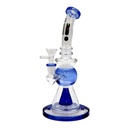 10 Inch Infyniti Oil Lamp Glass Bong with Cone Showerhead Percolator and Color Accents