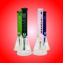 16 Inch 7mm Beaker Bong with Color Top and Thick Base from Castle Glass - Group