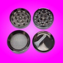 Small 4 Parts Zinc Alloy Herb Grinder with Screen - 1.5 Inch