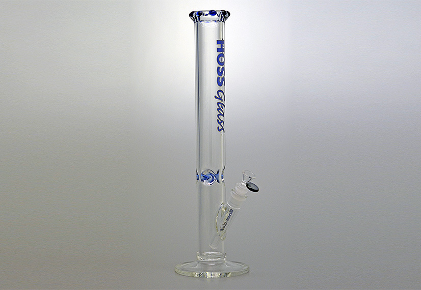 Hoss Glass 7 mm Straight Tube 18 Inch Bong with Crown Y041-AC