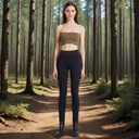 Eco-Essentials Women's Heavy Hemp Leggings - Sustainable and Comfortable Athletic Wear