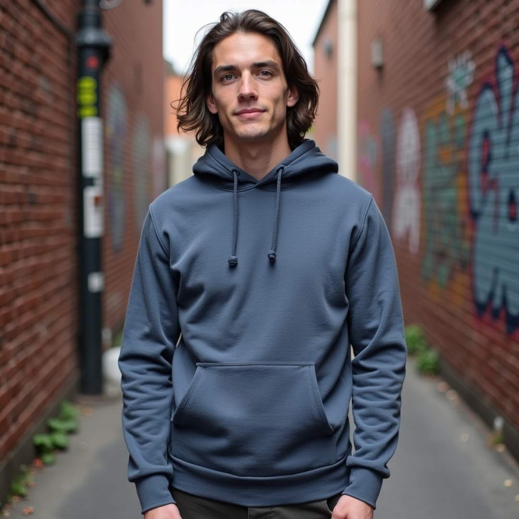 Warm Organic Cotton Pullover Hoodie Long Sleeve Sweatshirt from Sanctum Fashion