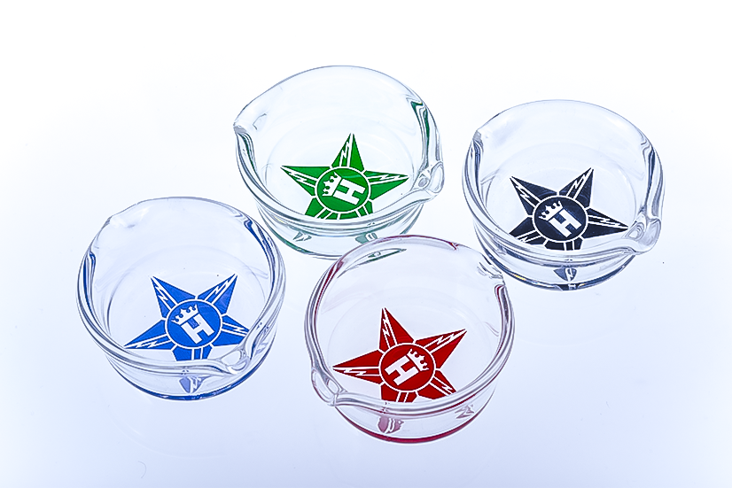 Hoss Glass Star Logo Concentrate Dish YX36-A