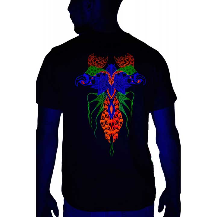 GARUDA UV Glow Psychedelic Men's T-Shirt