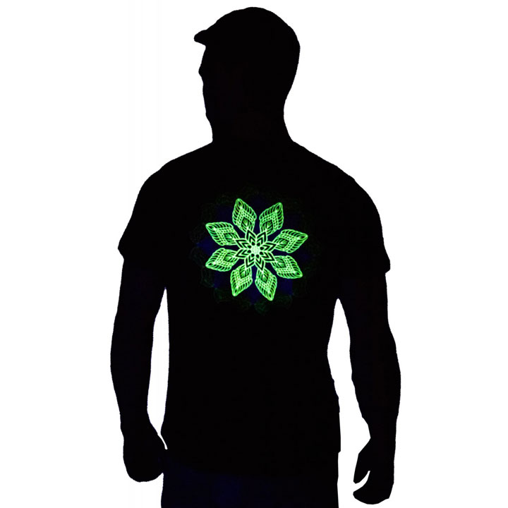 MANDALA Glow in Dark Psychedelic Men's T-Shirt