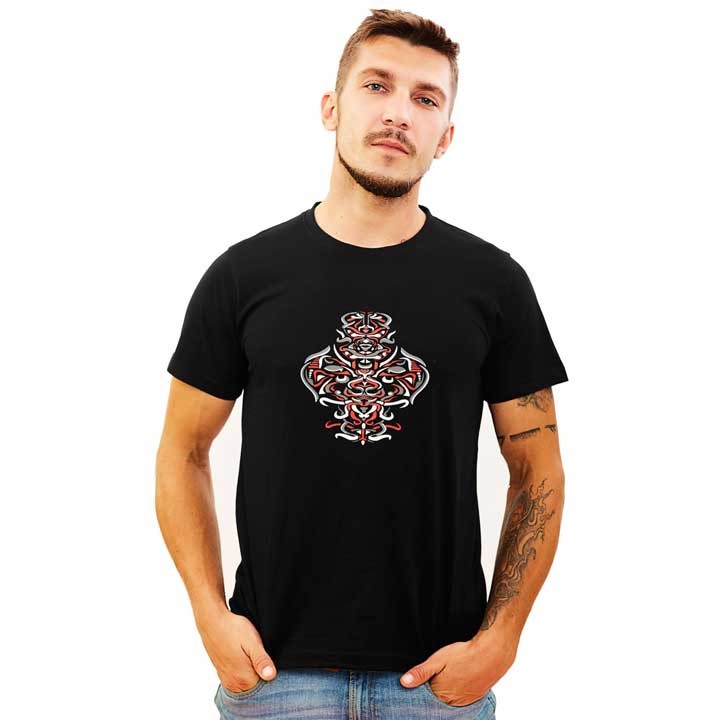 TRIBESMEN Glow in the Dark Tribal Men's T-Shirt