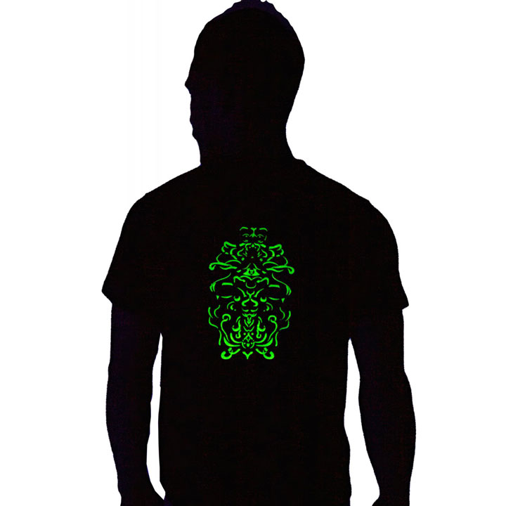 TRIBESMEN Glow in the Dark Tribal Men's T-Shirt