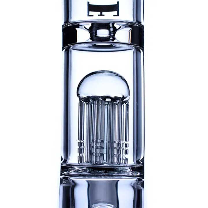 14 Inch 7mm Beaker Bong with Percolator 8 Arm and Thick Base from Castle Glass