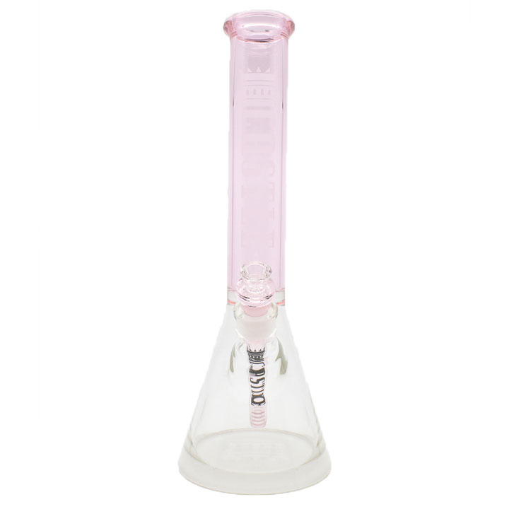 16 Inch 7mm Beaker Bong with Color Top and Thick Base from Castle Glass