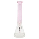 16 Inch 7mm Beaker Bong with Color Top and Thick Base from Castle Glass