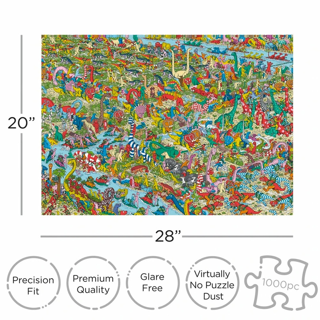 1000 Piece Puzzle - Where's Waldo? - Dinosaurs