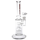 Hoss Glass 12 pouces 4 bras à 12 bras Bubbler sans tige avec tube mince H115