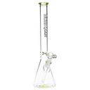 Hoss Glass 16 Inch 5mm Beaker Bong Slim Tube and Color Accents H127
