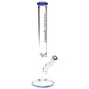 Hoss Glass 18 Inch 7 mm Straight Tube Bong with Color Accent H130