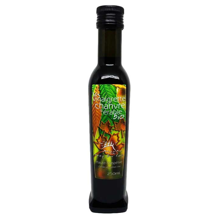 Vinaigrette biologique à base de chanvre et d'érable 250ml