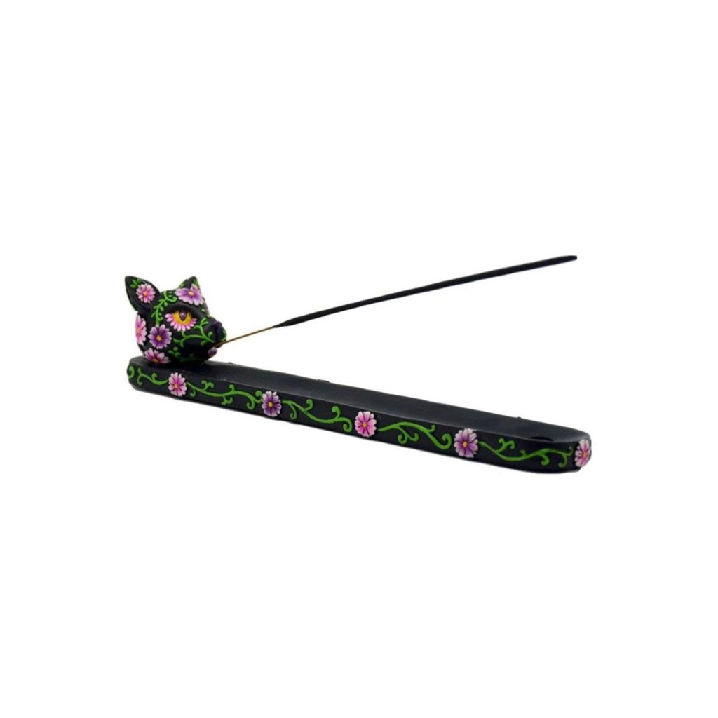 Day of the Dead Cat Incense Holder
