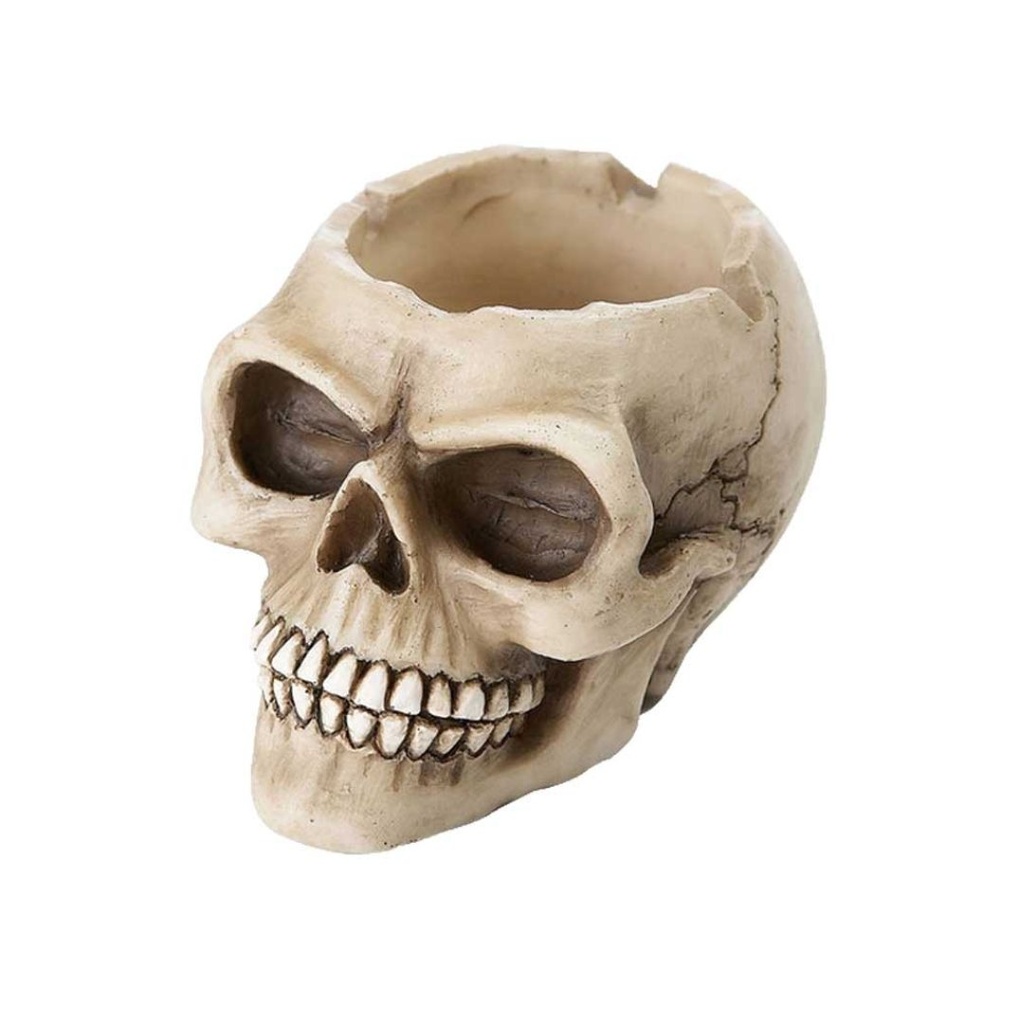 3 Inch Skull Poly Ashtray