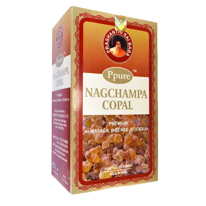 B tonnets d'encens Nag Champa Copal 15g - Boîte de 12 paquets