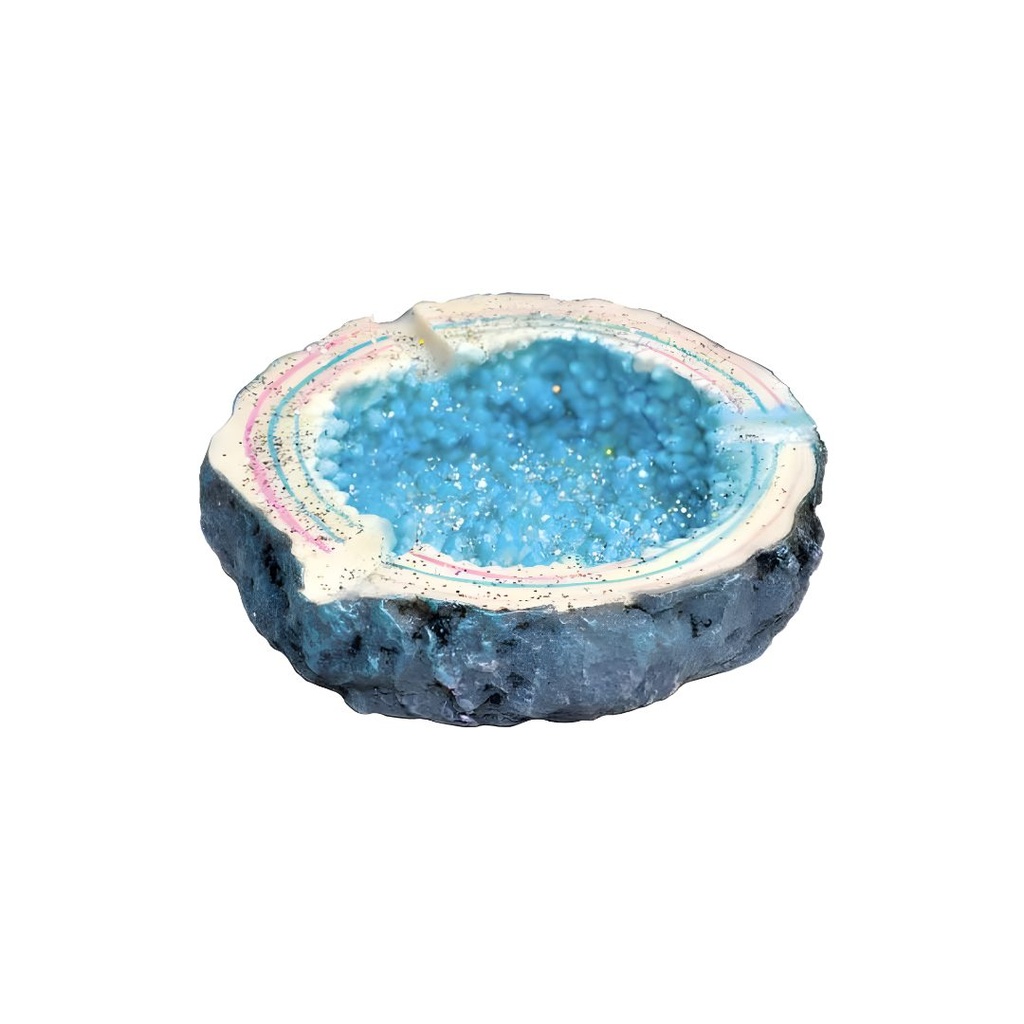 Blue Crystal Resin Ashtray