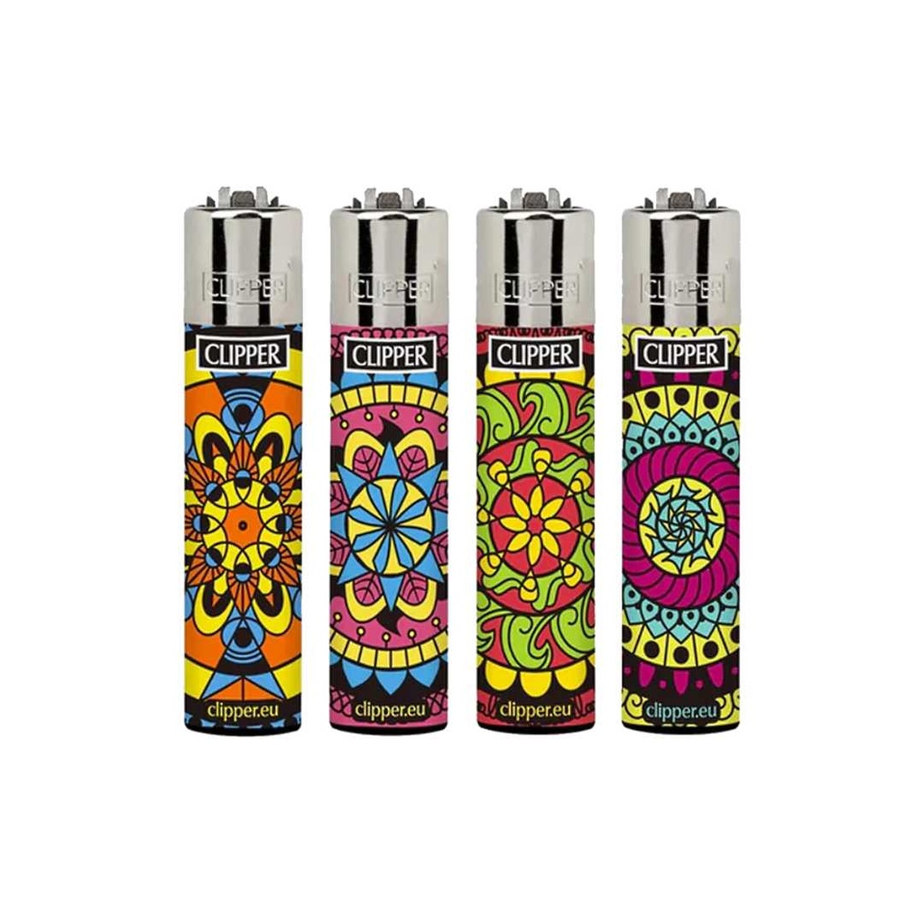 Clipper Refillable Lighter - Trippy Mandalas Series