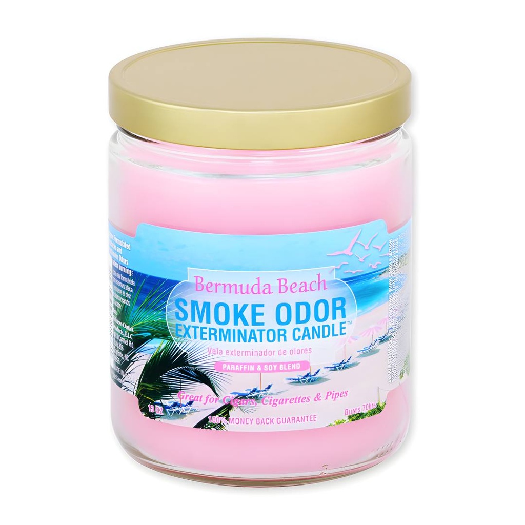 Vela Eliminadora de Olor a Humo Bermuda Beach - Edición Limitada de 13 oz