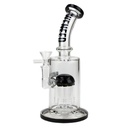 WENEED Original 8 Arm Tree Perc Glass Waterpipe Bong - 10 Inch 7mm