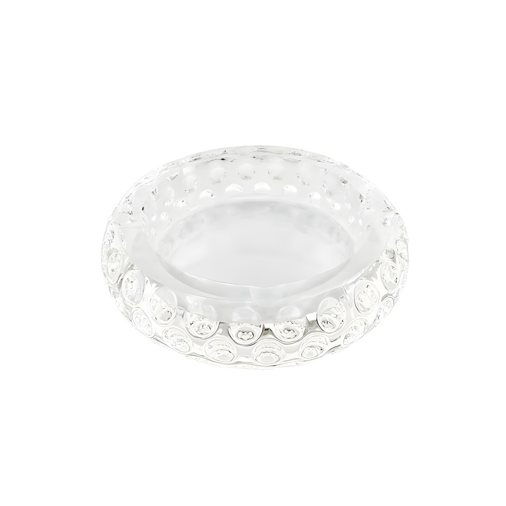 Glass Crystal Ashtray - Round Concave
