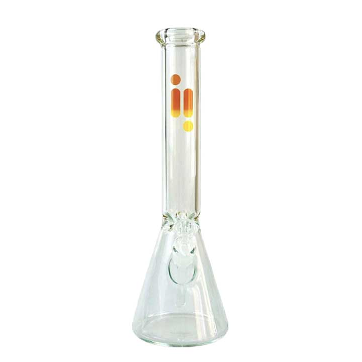 Bong en verre Infyniti Beaker de 16 pouces avec pincement à glace - 7mm