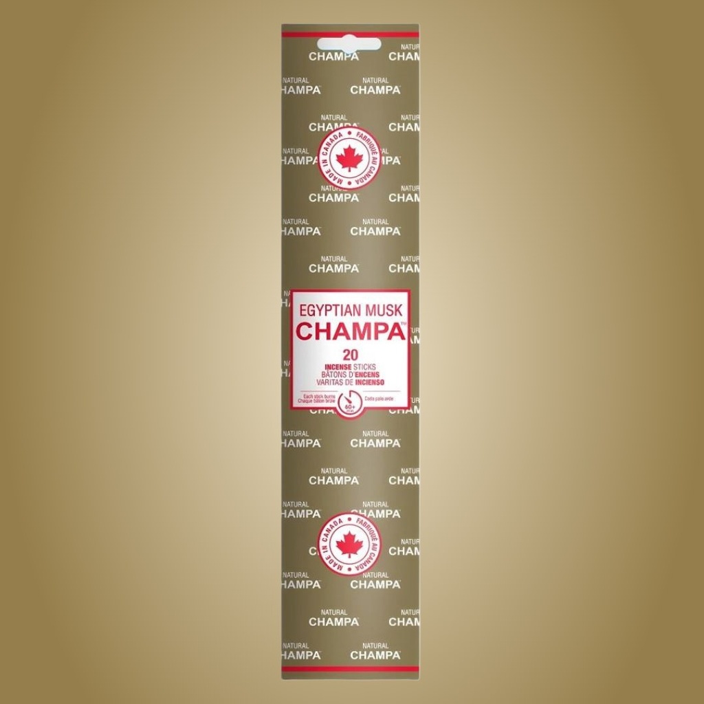 Egyptian Musk Champa 11-Inch Incense Sticks – Exotic Aroma Pack of 20