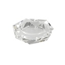 Glass Crystal Ashtray - Hexagon