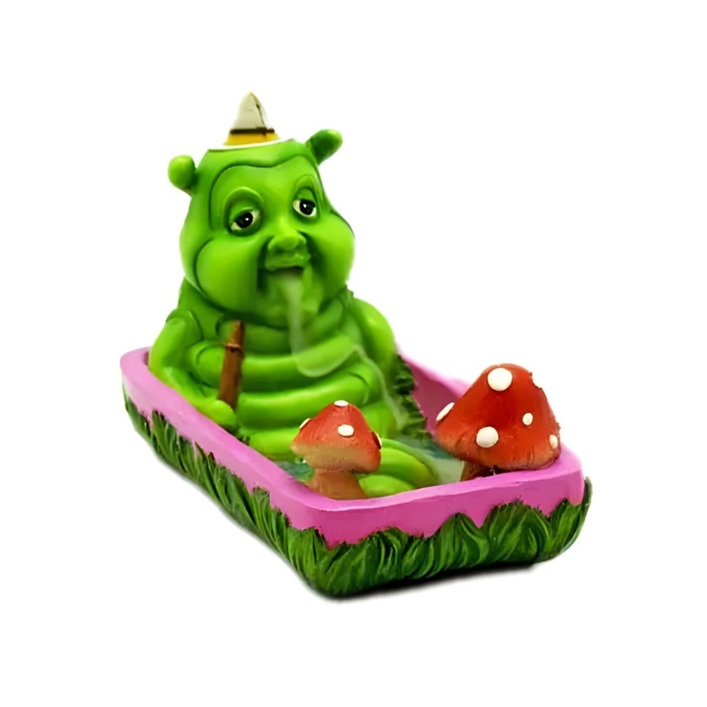 Enchanted Caterpillar Hookah Incense Burner - Mystical Backflow Smoke for Relaxation