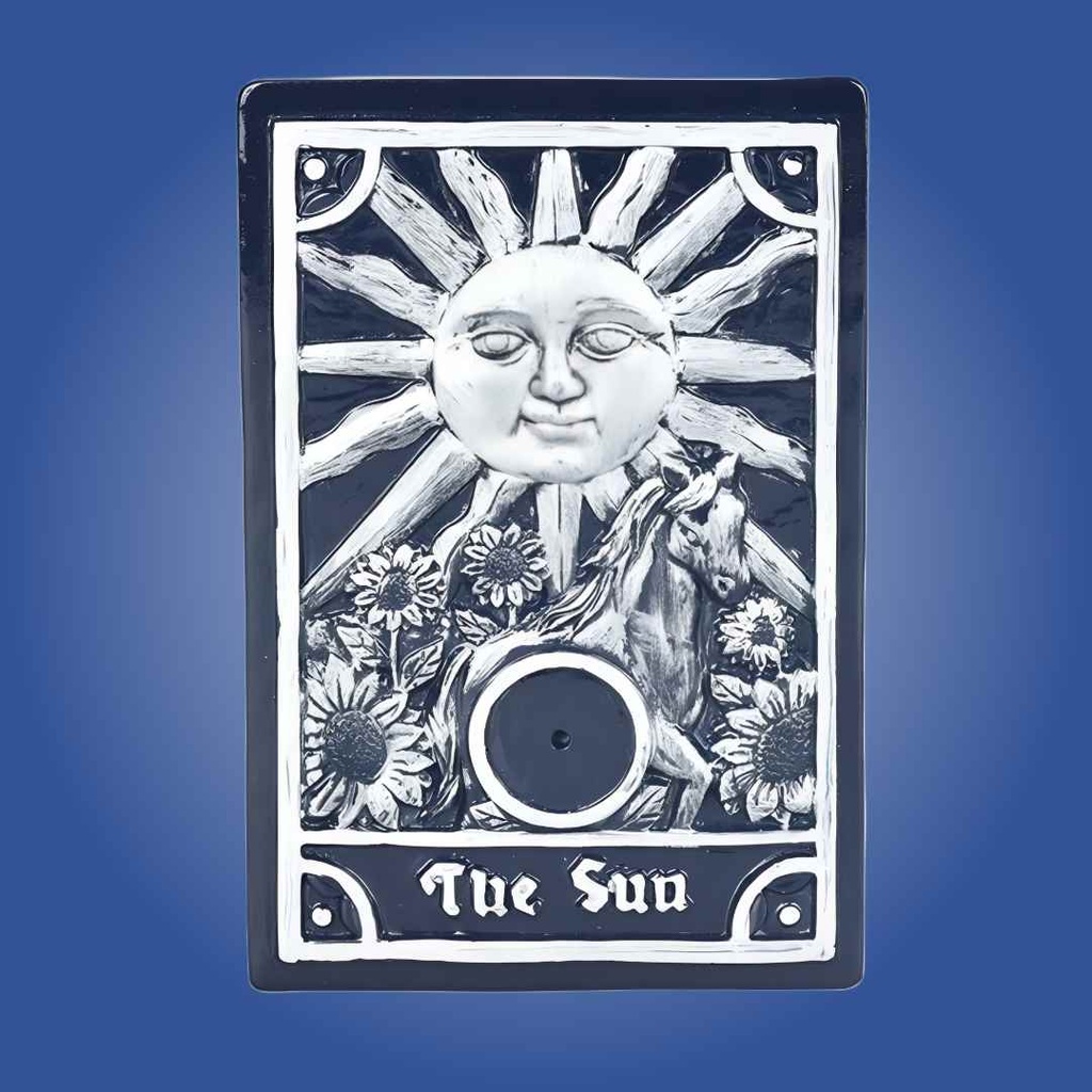 Sun Tarot Card Incense Burner – Mystical Elegance for Your Space