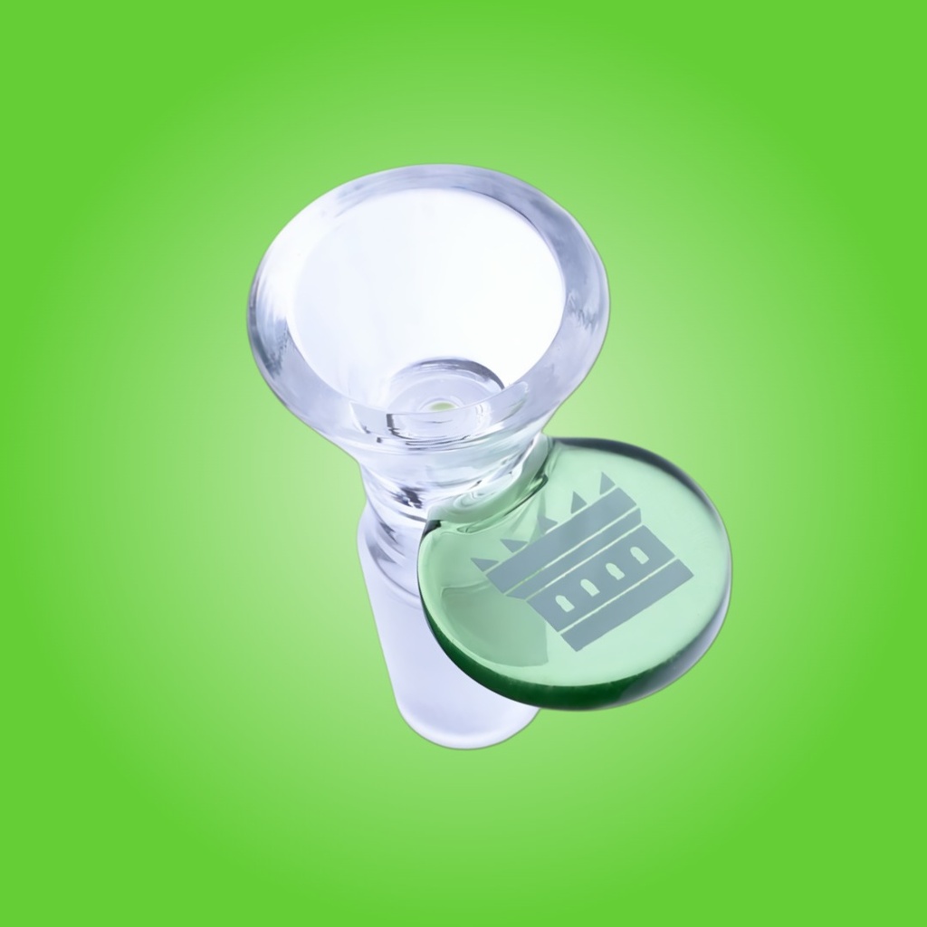 Castle Glassworks Round Tab Bowl – Vivid Colors – Ergonomic Grip