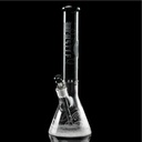 Castle Glassworks Bong Beaker Loup Gravé au Laser de 18 Pouces - Verre Borosilicate de 5mm