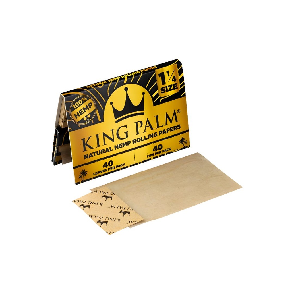 Papiers à Rouler et Embouts en Chanvre King Palm Taille 1 1/4