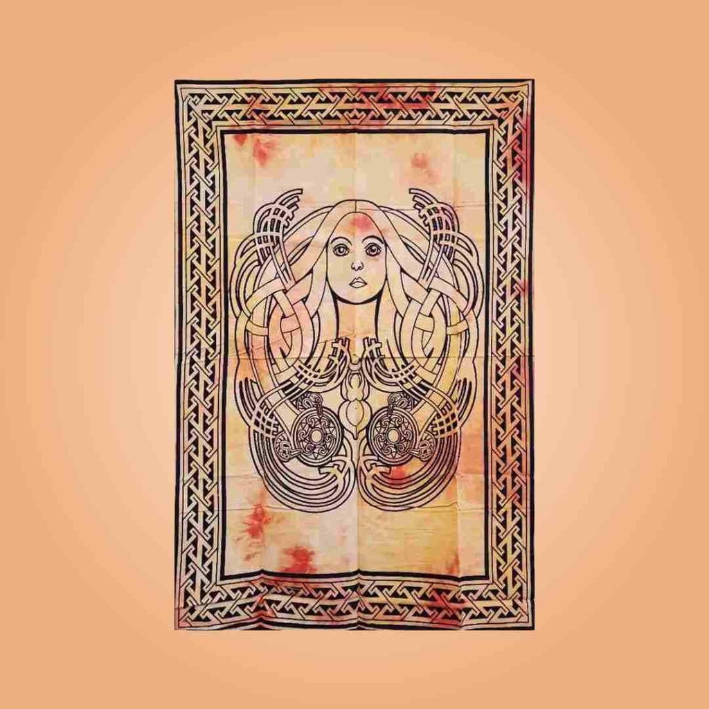 Inspirational Lady Angel Tapestry | Celtic and Spiritual Art | 30x40 Inches