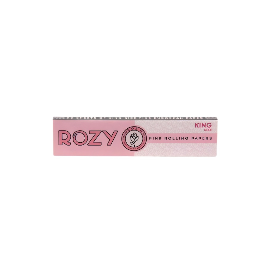 Rozy Pink King Size Rolling Papers – Elegant & Smooth Smoking Experience