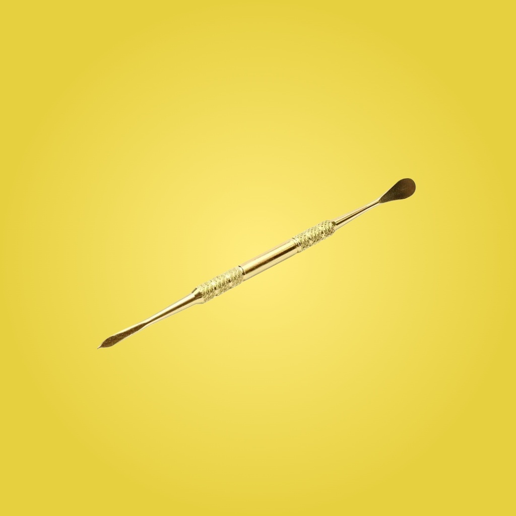 Herramienta Dabber de Hierro - Dorado - 120mm Herramienta de Precisión para Cera y Concentrados