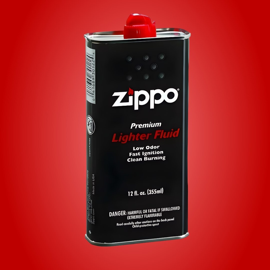 Zippo Premium Lighter Fluid 12 oz (355 ml) | Low Odor, Fast Ignition