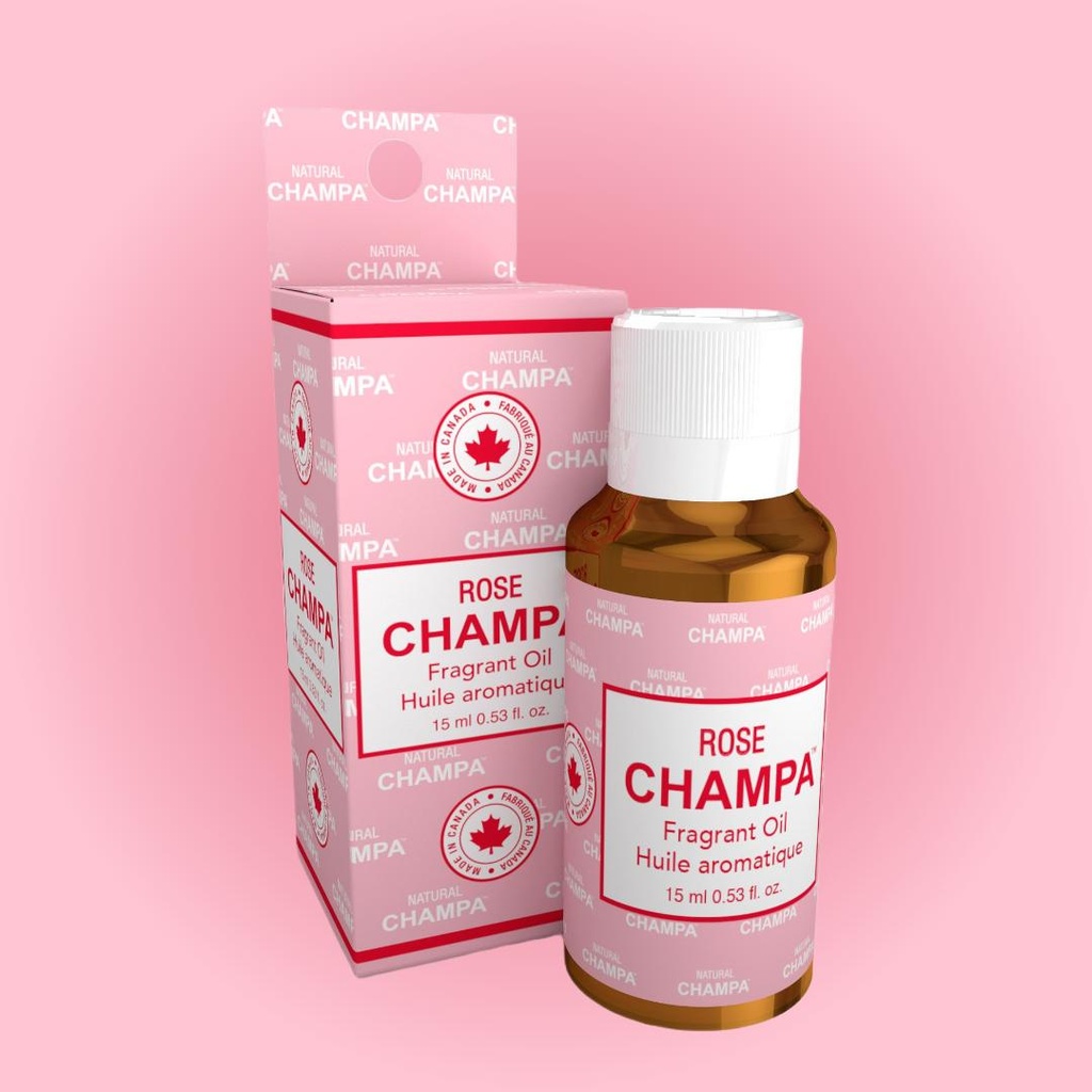 Huile Parfumée Naturelle Rose Champa - Bouteille de 15ml