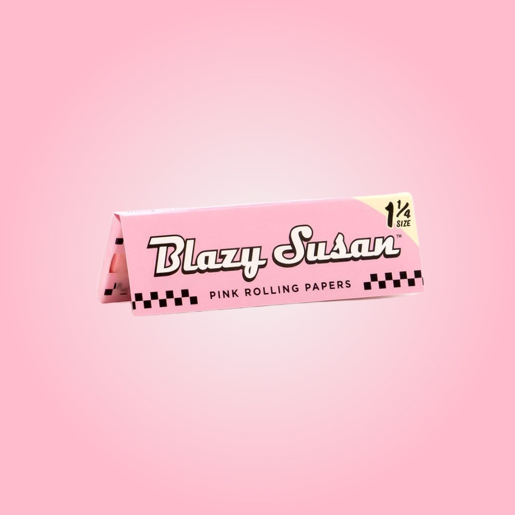 Blazy Susan Pink 1 1/4 Vegan Rolling Papers