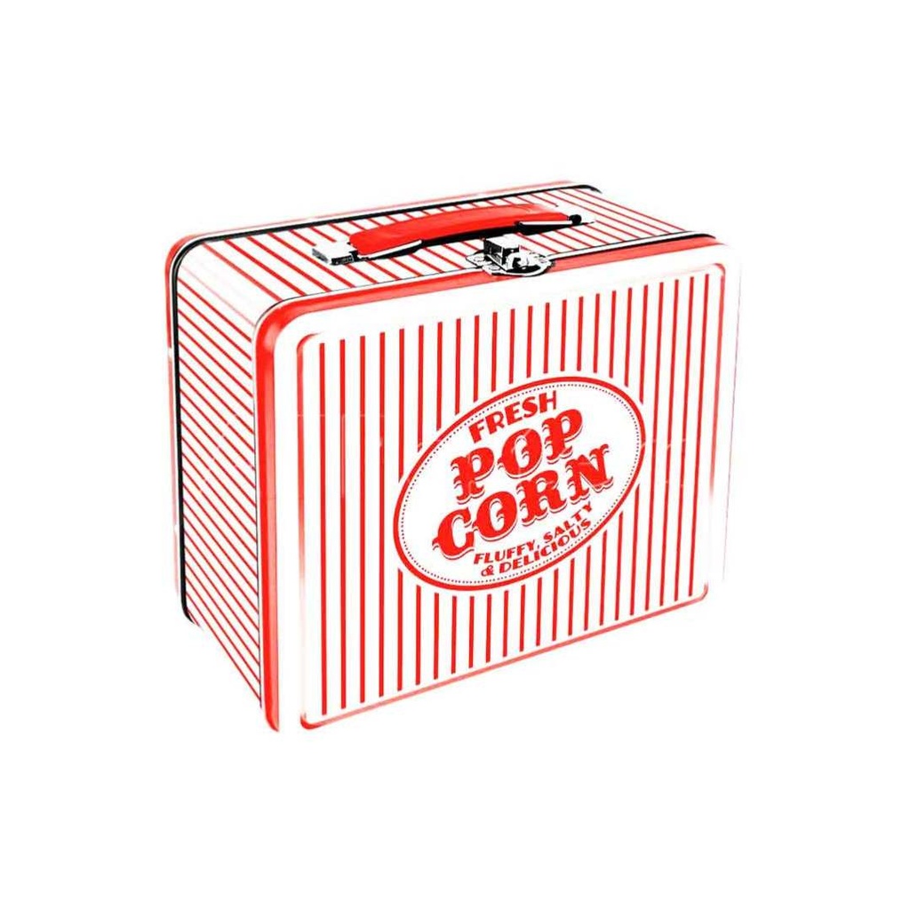 Metal Lunch Box - Vintage Popcorn
