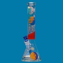 Space Case - Bong Bécher en Verre Solide avec Base Renforcée de Castle Glassworks - 16 pouces - 9 mm