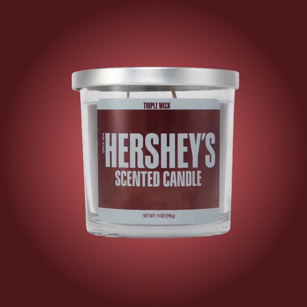 Bougie Parfumée Hershey’s Chocolat – Trois Mèches – 14 oz