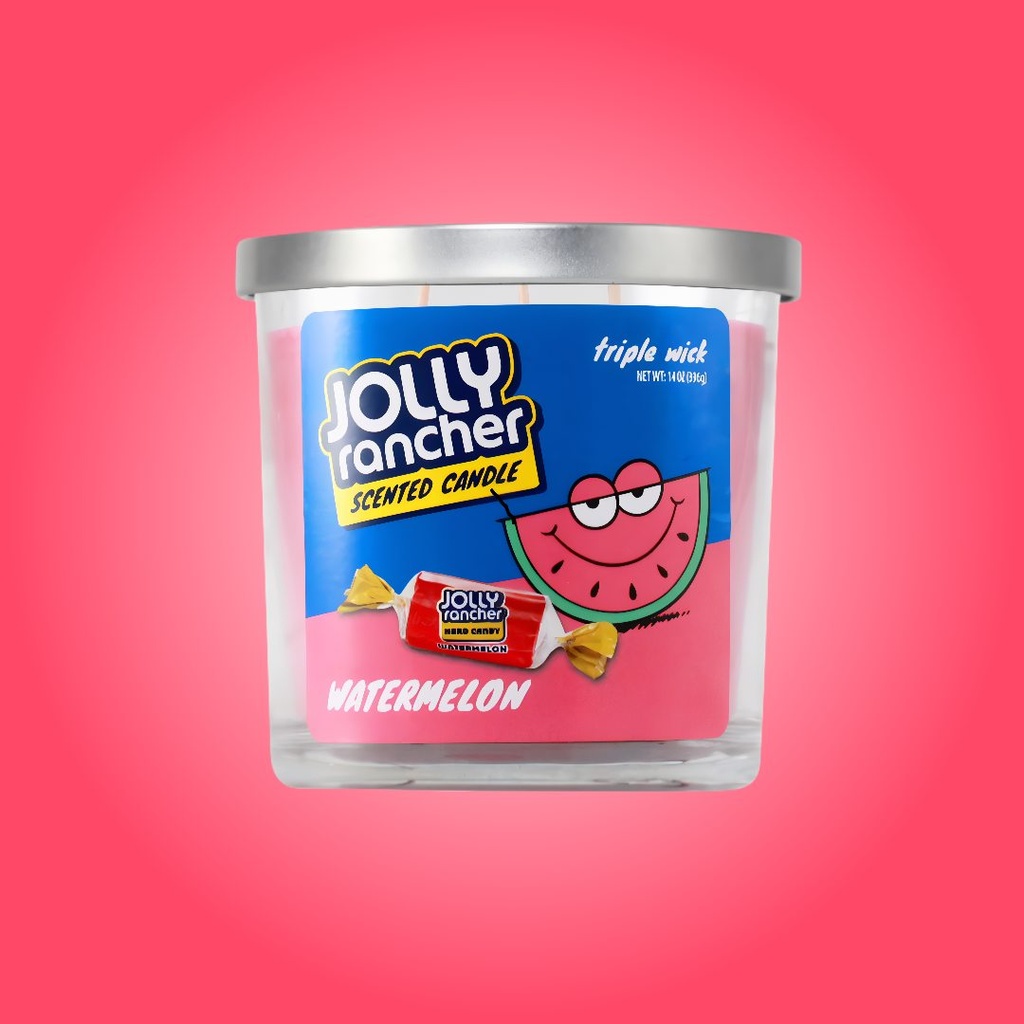 Jolly Rancher Watermelon Scented Candle - Triple Wick - 14 oz