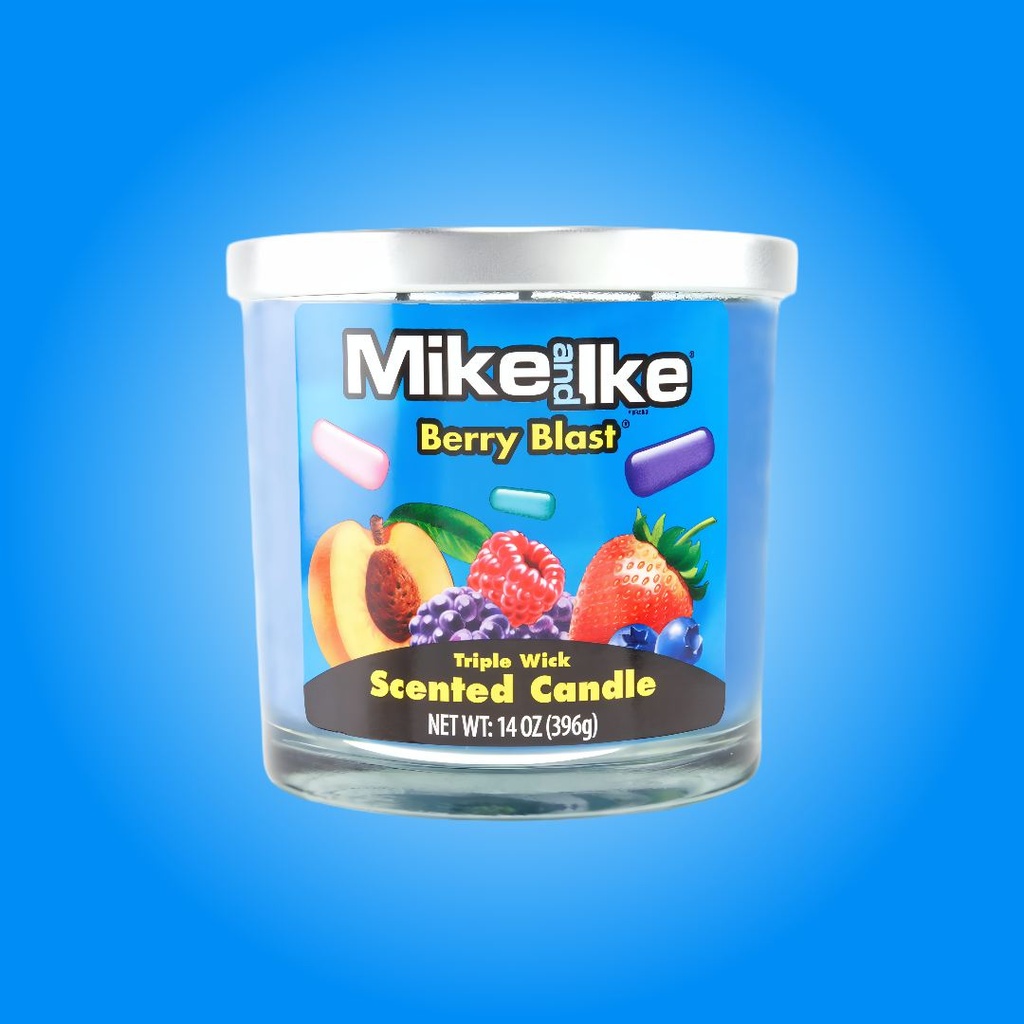 Mike Ike Berry Blast Scented Candle - Triple Wick - 14 oz