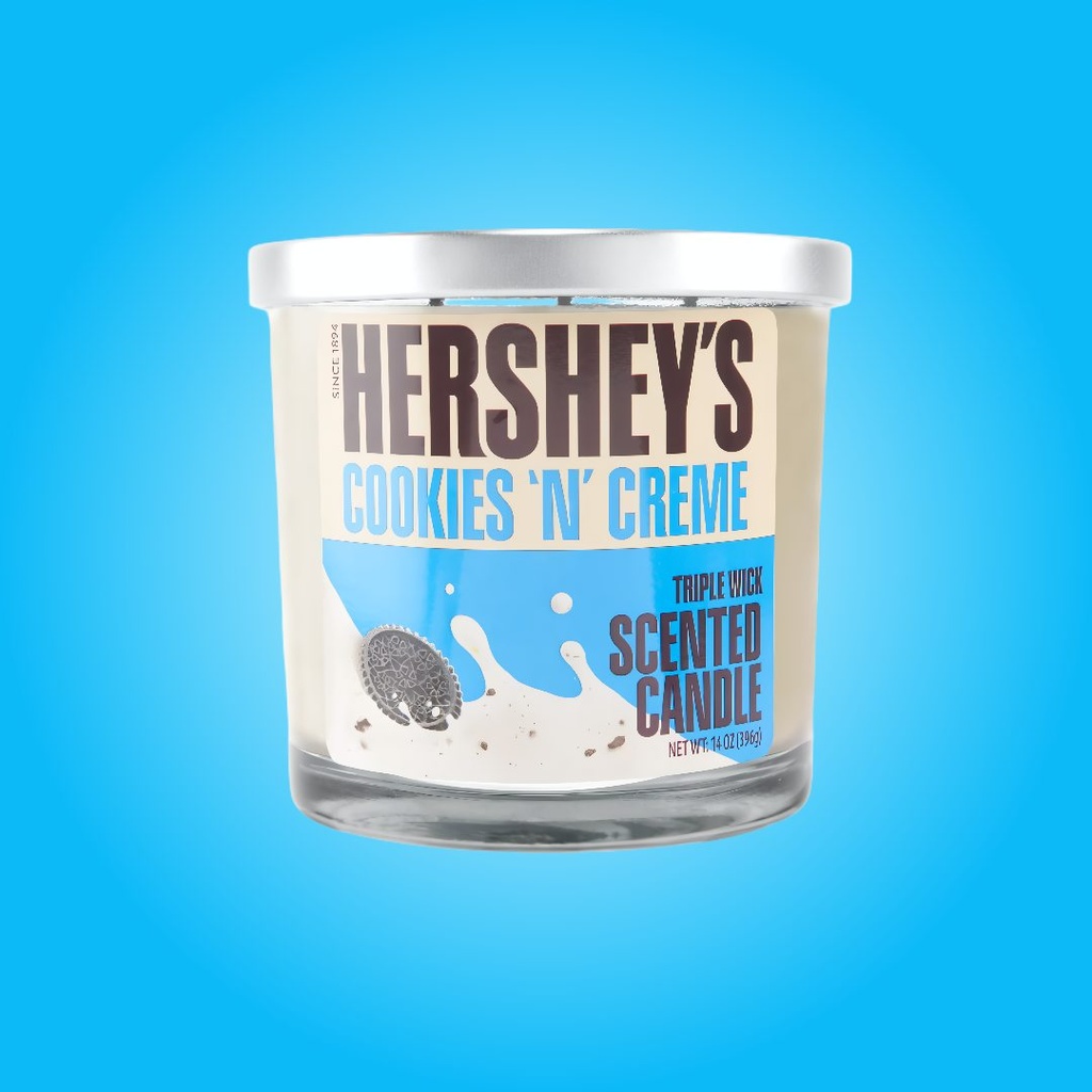 Bougie Parfumée Hershey’s Cookies ‘N’ Cream – Trois Mèches – 14 oz